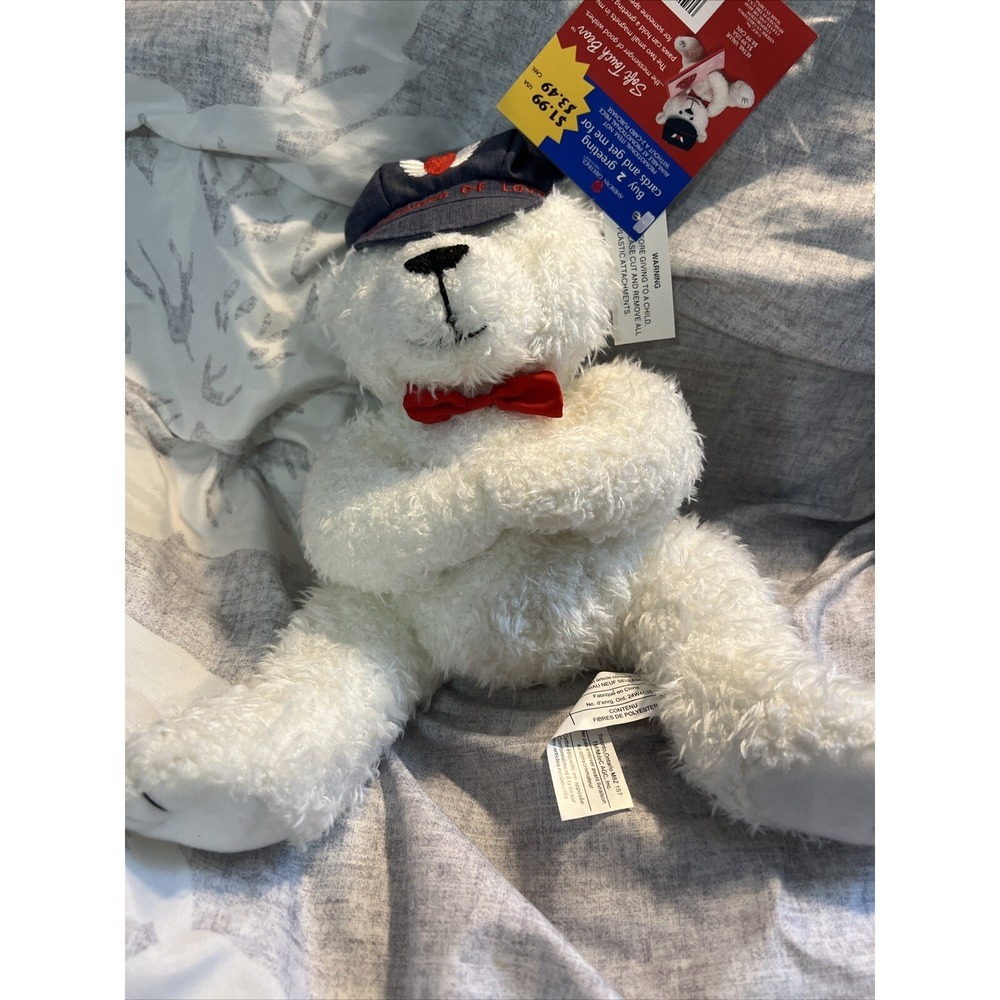 *NEW w/Tags* ~ American Greetings ~ Messenger of Love Plush Bear ~ Magnetic Paws